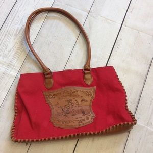 Disney Winnie the Pooh Tigger Red Canvas Tote